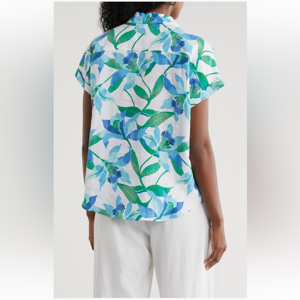 Tommy Bahama Seaside Brights Short Sleeve Linen Shirt - Picture 2 of 13